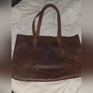 Chic Sparrow Leather Tote Unlined